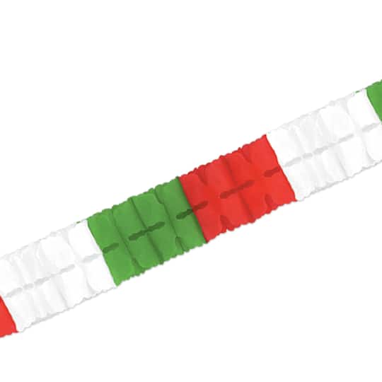 Beistle 12ft. Red, White & Green Leaf Garlands, 2ct.
